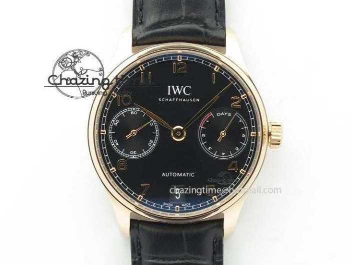 MIROTIME 0205 Portuguese Chrono IW371620 APSF 1:1 Best Edition White Blue Dial on Blue Leather Strap A MultiPurpose 7039